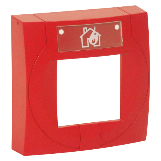 ESSER Buton Kapağı , Cam Panelli Geniş MCP Kutusu, Kırmızı